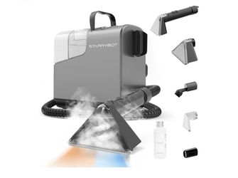 Portable Carpet Cleaner Machine with Steam and Heating Techology,18Kpa Powerful Suction with Versatile Tools for Pets, Couch,Spot Cleaner for Stairs/F