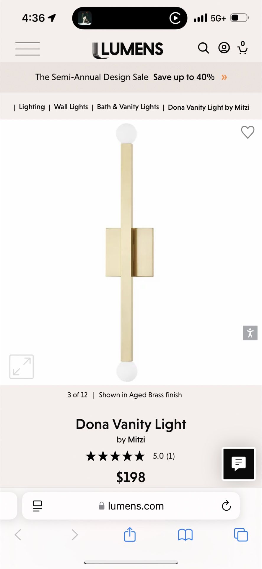 Dona Vanity lights