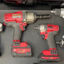 Mac 1/2, 3/8, Flashlight, 2 Batteries & Charger