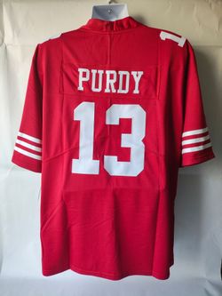 New Mens 49ERS Purdy #13 Red Jerseys Stitched