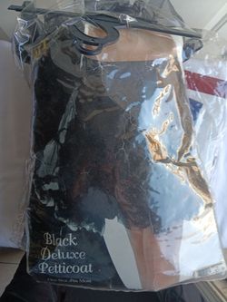 Black Deluxe Petticoat One Size Fits Most
