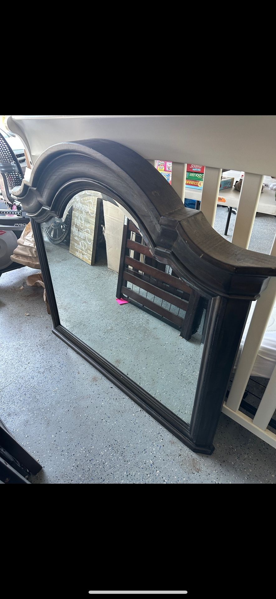 Large Brown Bedroom Mirror