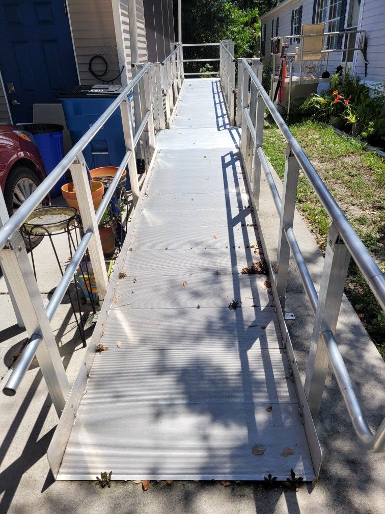 ADA Metal Wheelchair Ramps And Threshold Ramp