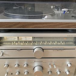 Kenwood Amp &Tuner / Sanyo Turntable.