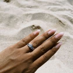 14K Marquise engagement ring 1.25 carats