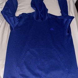 Adidas Climawarm Blue Hoodie Large