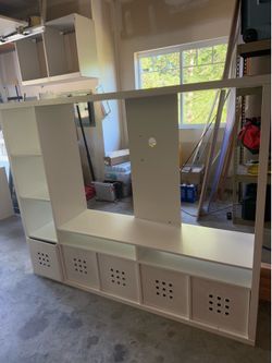 TV cabinet and shelf