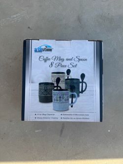 Archstone Coffee Mug and Spoon 8 Piece Set