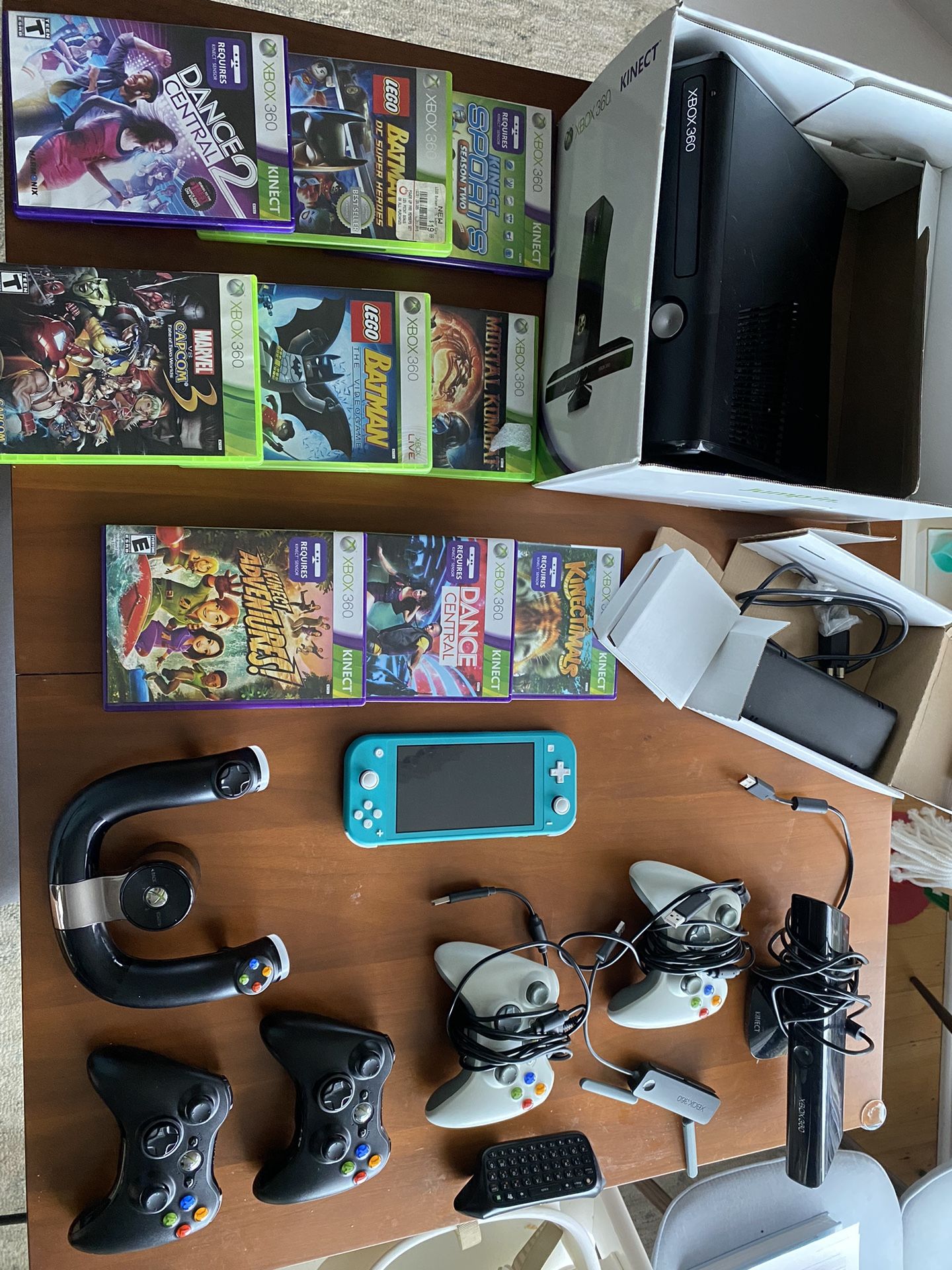 Xbox 360 Kinect, With Games
