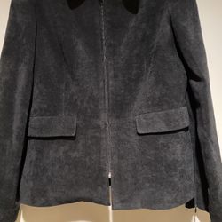 Women’s Black Suede Suit