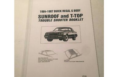 Buick Regal T-Top manual