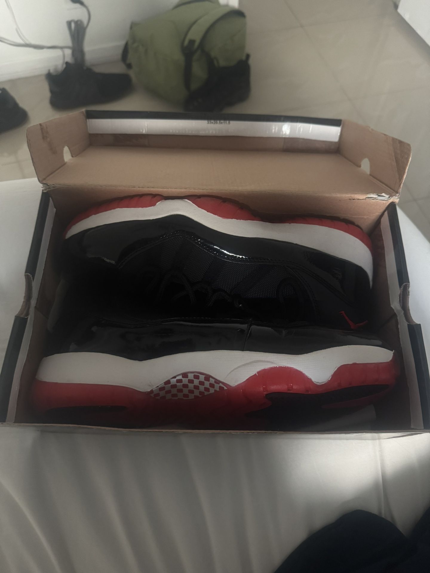 jordan 11 red and black