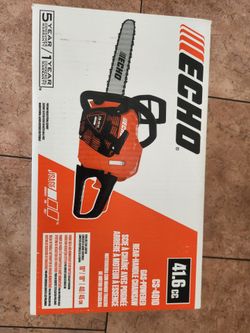 Brand new Echo 18 inch chain saw
