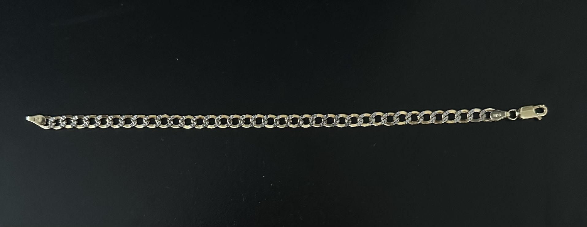 GOLD DIAMOND CUT BRACELET
