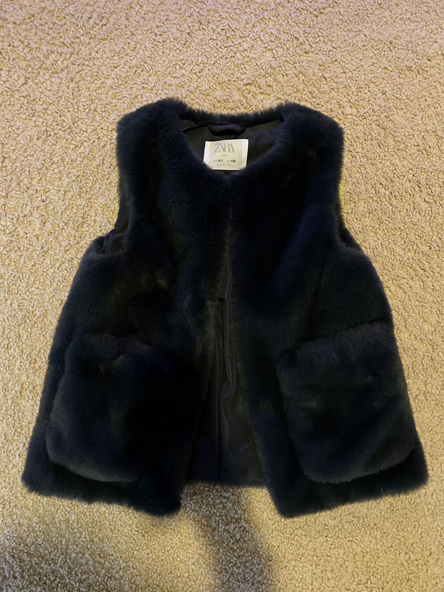 Zara Girls Fur Vest