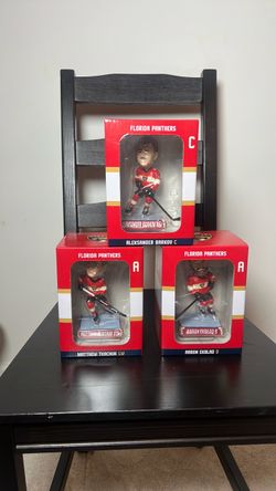 Florida Panthers Bobblehead Set – Barkov, Tkachuk & Ekblad 🏒🐆