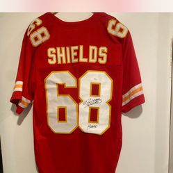 Will Shields Autographed Jersey Chiefs W/COA