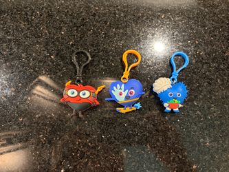 3 Heart Hero Character Keychains Nico & Friends from AHA Kids Heart Challenge