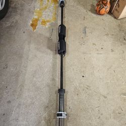 Fierce strength 7 foot 45lbs Olympic 2" weight bar with snap lock collars 