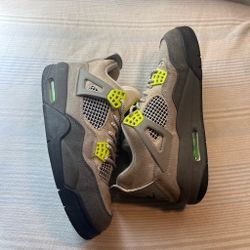 Air Jordan 4 Neon Sneakers