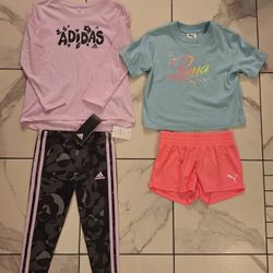 New Girls Adidas Puma 2 Piece Sets 4T