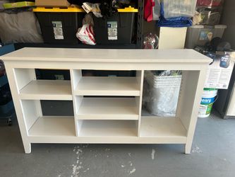 White TV console