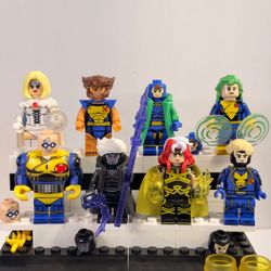 X-Men 8pc LEGO Compatible Minifigure Set White Queen Rogue Gambit