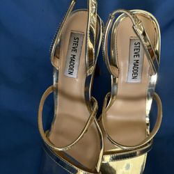 Steve Madden Gold Heels