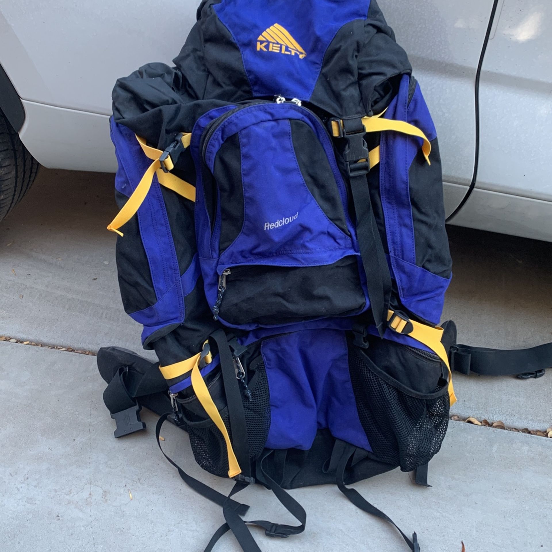 Adult backpack for camping with 28” high frame