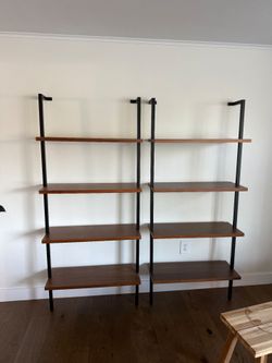 2 bookshelves