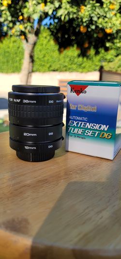 Kenko Extension Tube Set DG Nikon Spacer Ring Set – Black 36 mm