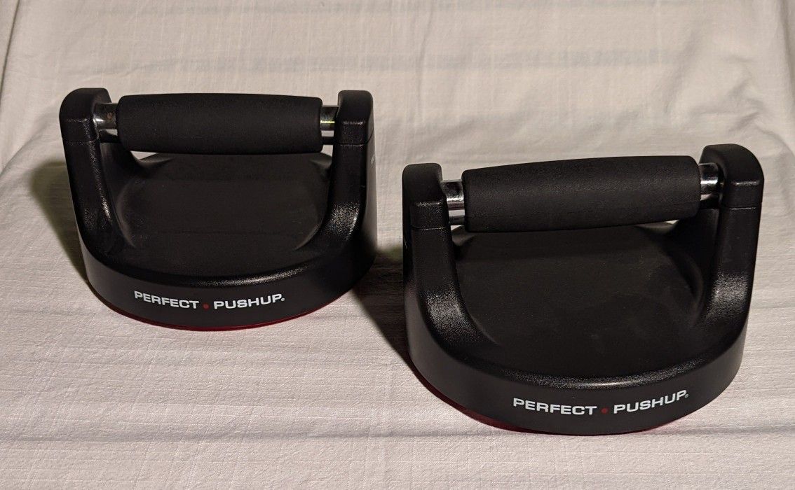 The Perfect Pushup Fitness Rotating Handles Black Set Exercise Equipment!