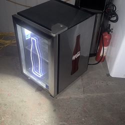 LED Coca Cola Mini Fridge 