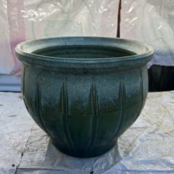 Glazed Ceramic Planter Pot 11.5” Diameter x10”H