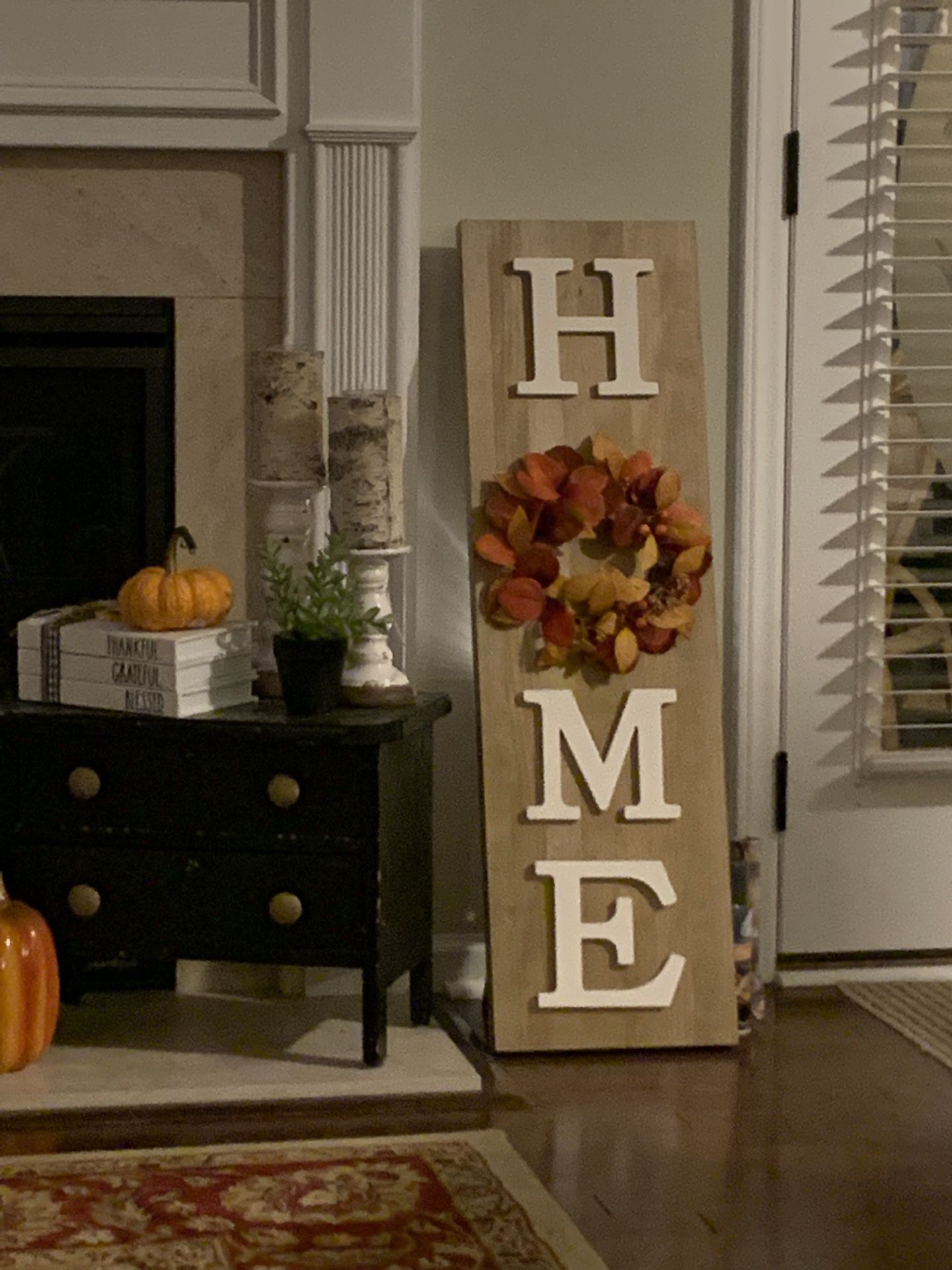 Home Sign That Has Easel Back To Lean