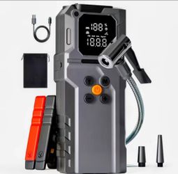 Brand New portable jump starter + tire inflator