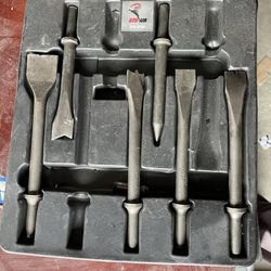 ATD-5730 9-Piece All-Purpose Air Hammer Chisel Set Missing 3