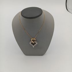 14k Gold Heart Shaped Necklace