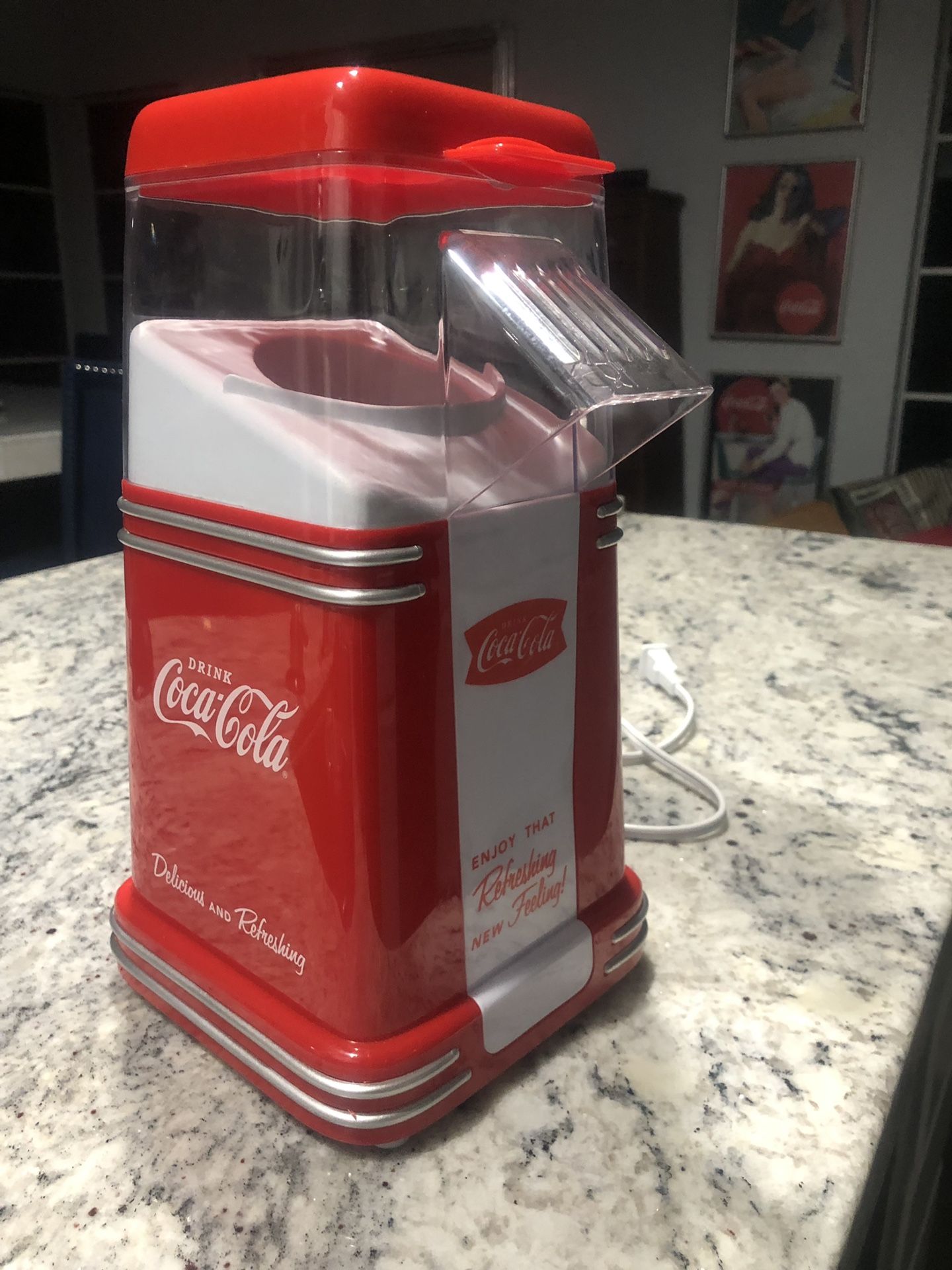 Coca Cola air popcorn popper