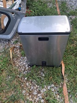 stainless steel garbage can