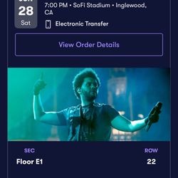 LAST MINUTE THE WEEKND CONCERT TICKETS!!!!