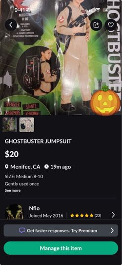 GHOSTBUSTER JUMPSUIT