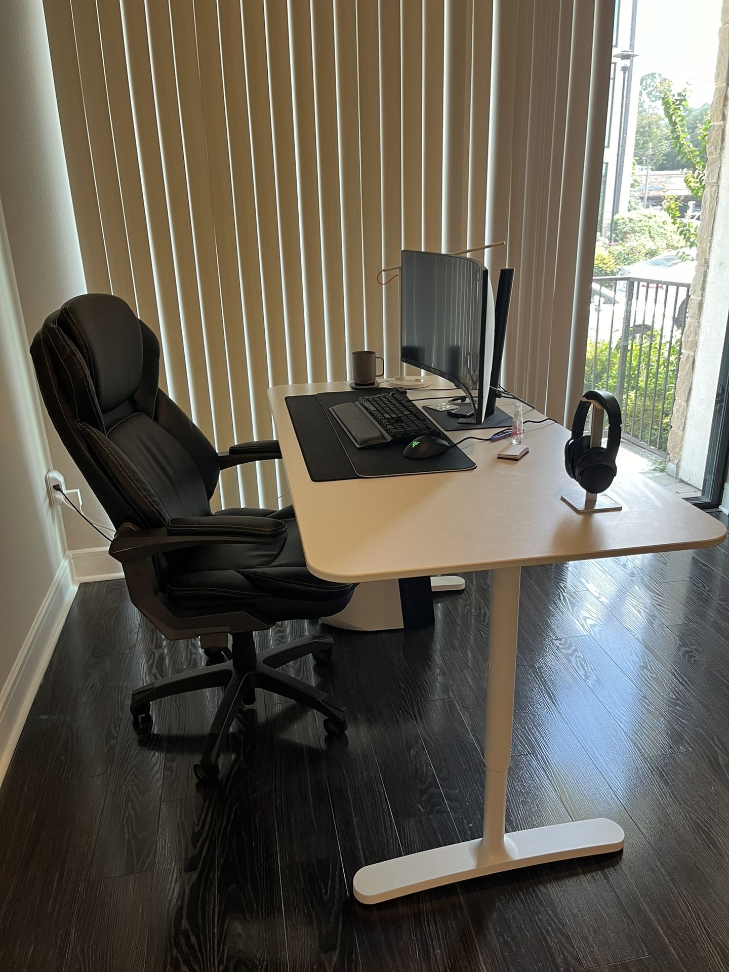 IKEA (BEKANT) Desk & Chair (LazyBoy)