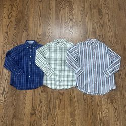 Boys Size 7 / 8 Long Sleeve Button Down Dress Shirts (Bundle of 3 shirts)