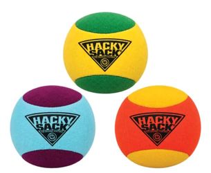 The Original Hacky Sack 3 Pack, Footbag Core 70s. 80's Tovs - Material Bag - Hacky Ball, Foot Bag Kick Sack, Indoor and Outdoor Toys for Kids and Adul