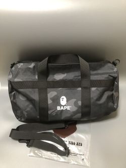 Bape Black Camo Duffel Bag