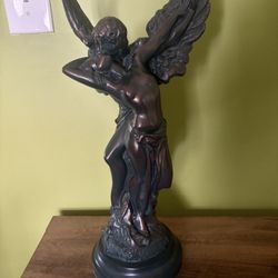 RARE Vintage 1991 Austin Productions Sculpture “Wings of Love" Hand Cast Bronzed