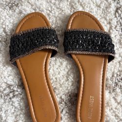 Black And Tan Sandals 