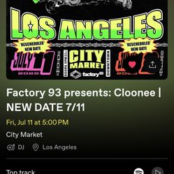 7/11 Friday Cloonee Ticket