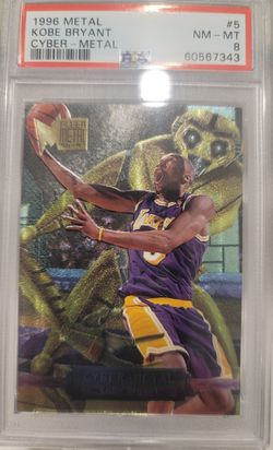 1996 METAL KOBE BRYANT CYBER-METAL ROOKIE CARD 🔥 🔥 🔥(OPEN TO ALL OFFERS) Thumbnail
